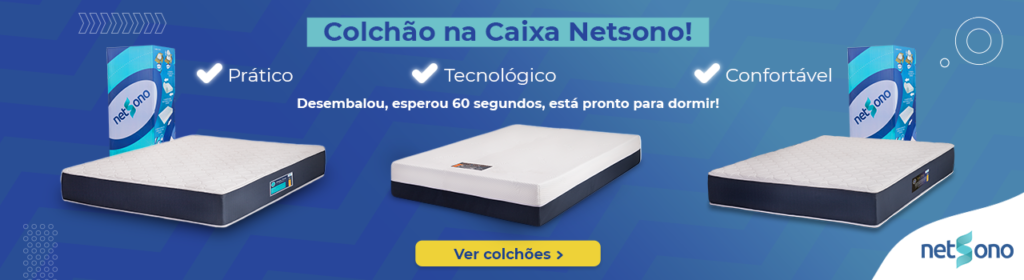 Banner colchão na caixa da netsono